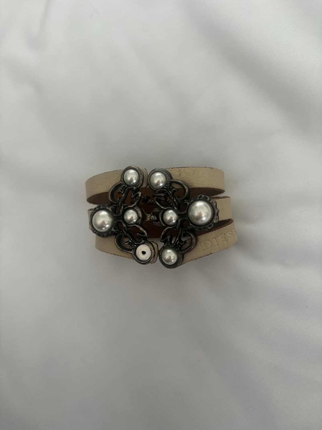 Diesel pearl leather bracelet 상품이미지2