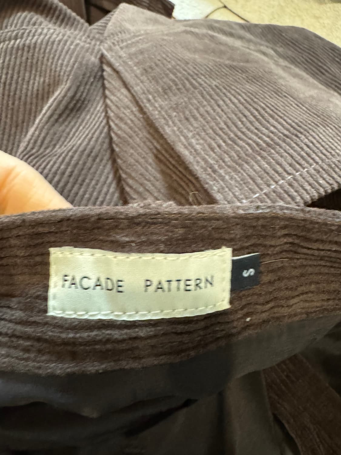 파사드패턴 퍼티그 코듀로이 스커트 상품이미지7