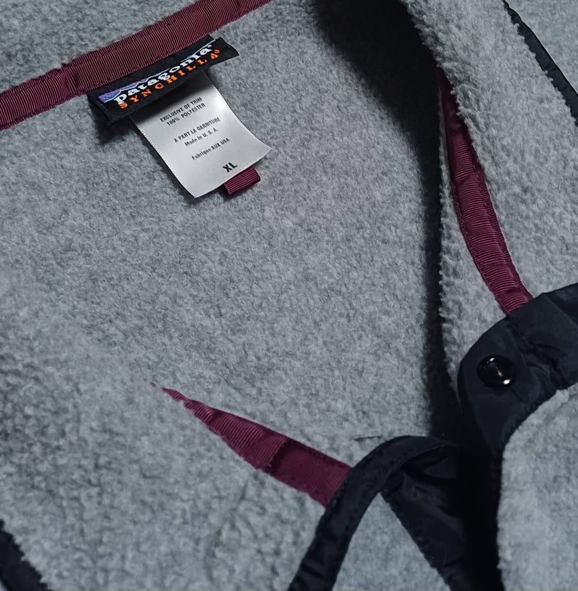 🇺🇸 [L-XL] 파타고니아 신칠라 스냅티 그레이 / 와인 상품이미지5