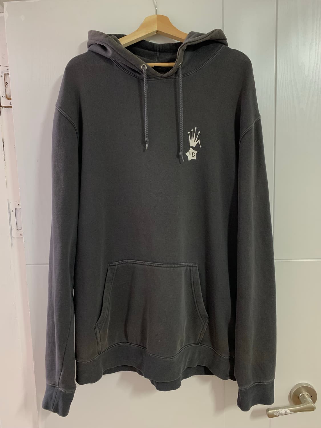 [XL] 스투시xiD 매거진 월드투어 피그먼트 후드 차콜 상품이미지2