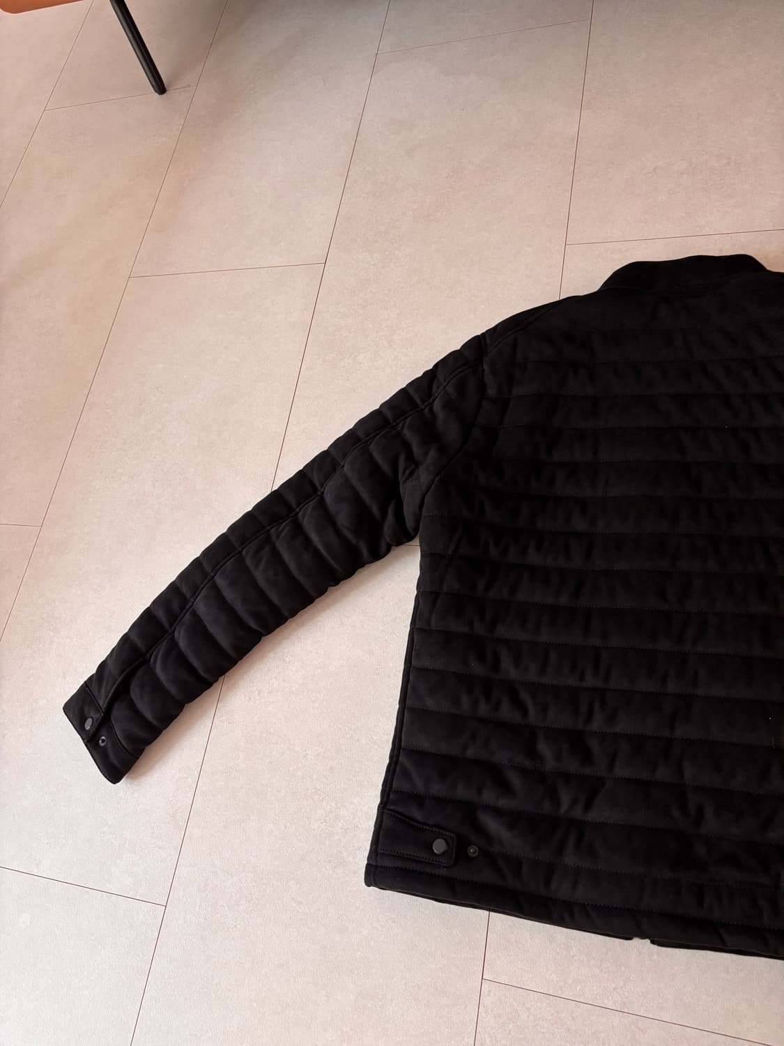 자라에서 생로랑 냄새가 난다. 퀄팅 스웨이드 라이더 자켓 L 상품이미지9