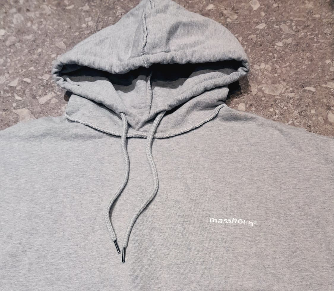 💥매스노운 드롭숄더 후드 그레이 (S)
 상품이미지3