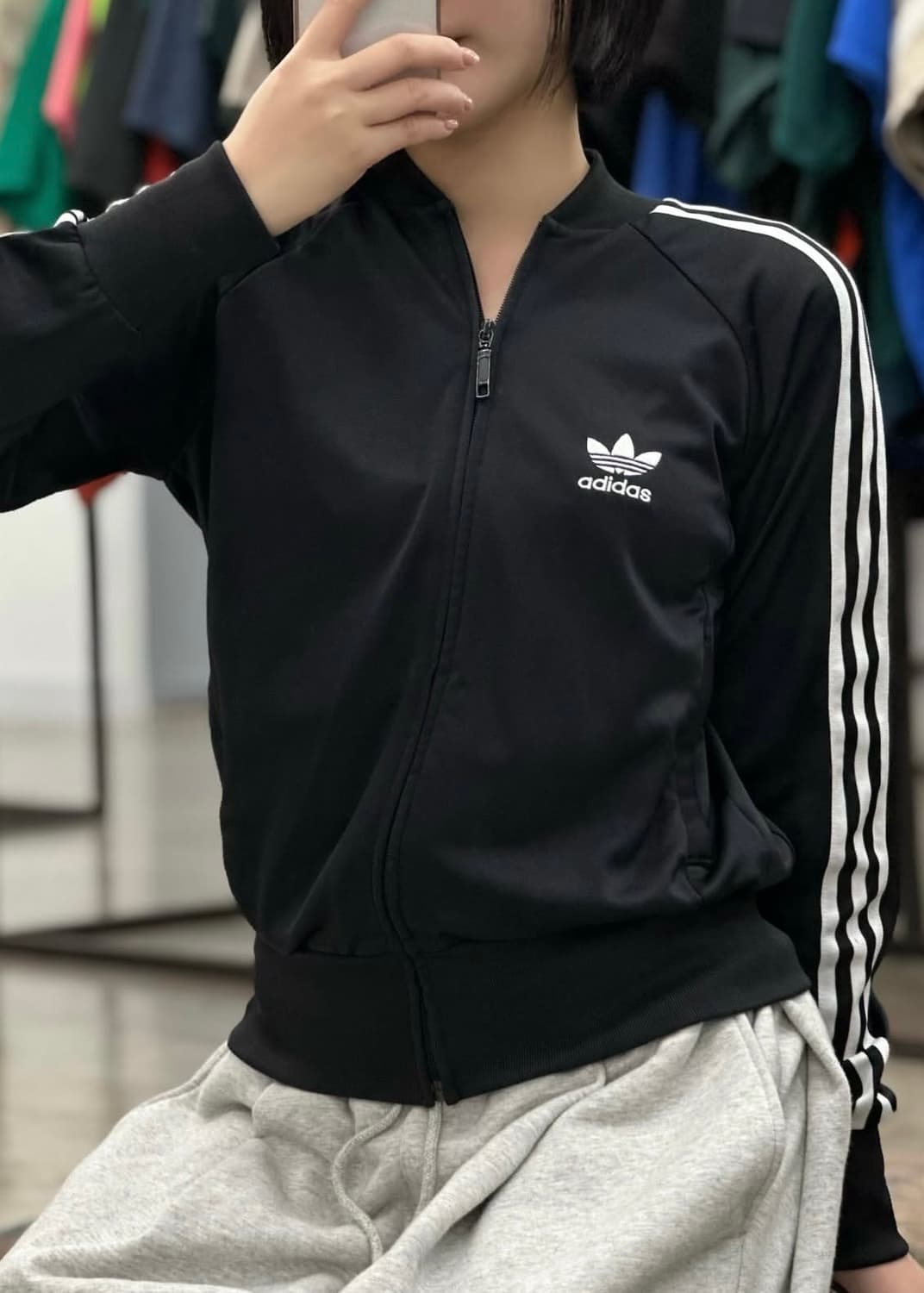 아디다스 숏 크롭 트랙탑 져지 저지 파이어버드 블랙 검정 xs 90 85 상품이미지1