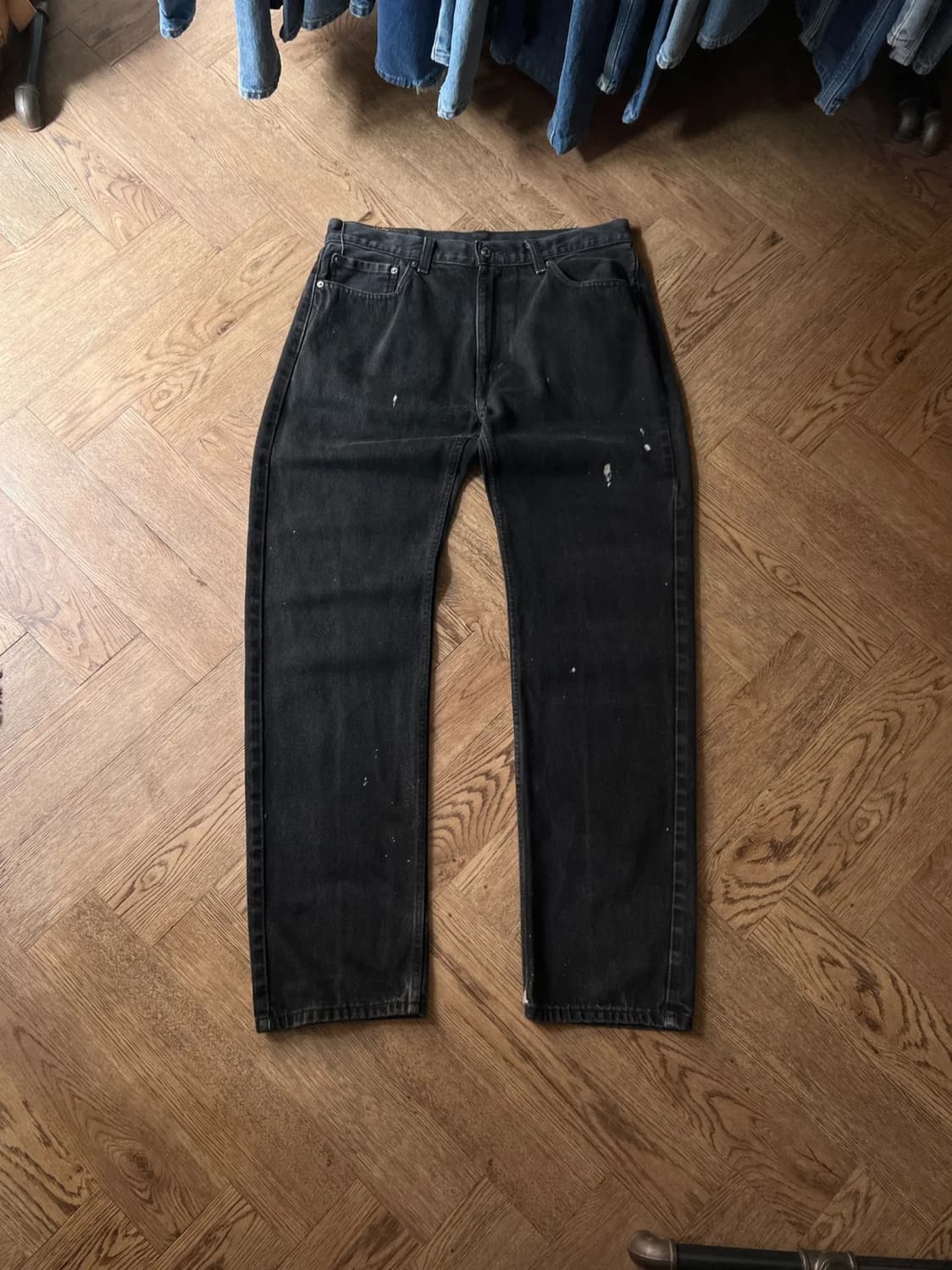 [36]리바이스 505 블리치드 흑청 데님 팬츠 상품이미지1