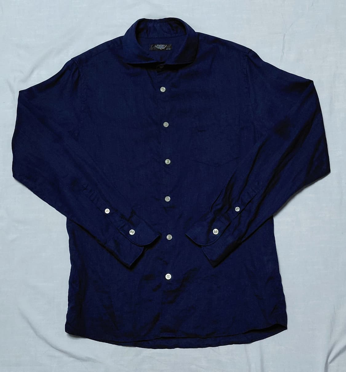 PAZZO 파조 천연 린넨 100% 셔츠 (네이비 / 48사이즈) 상품이미지1
