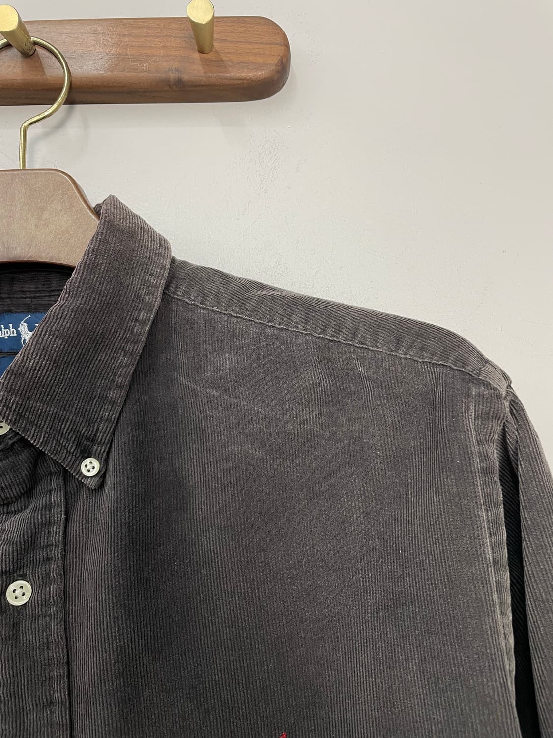 폴로 랄프로렌 코듀로이 브라운 셔츠 H2068 상품이미지4