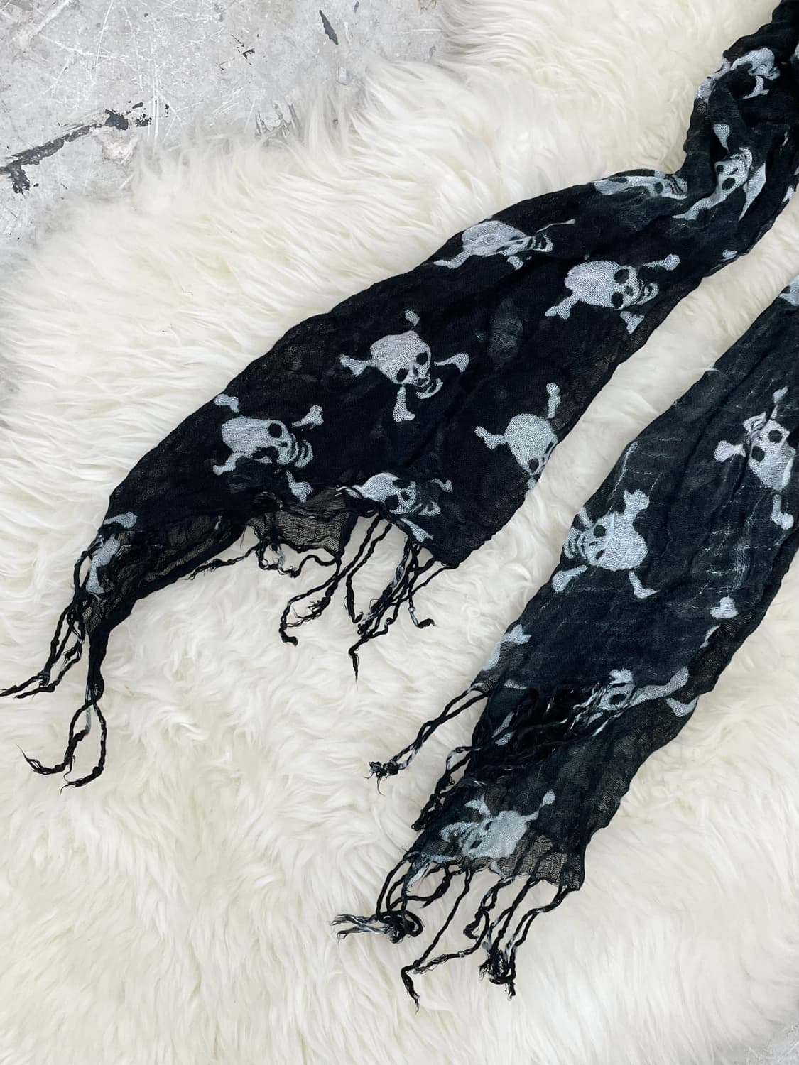 펑크 스컬 수술 머플러  상품이미지5