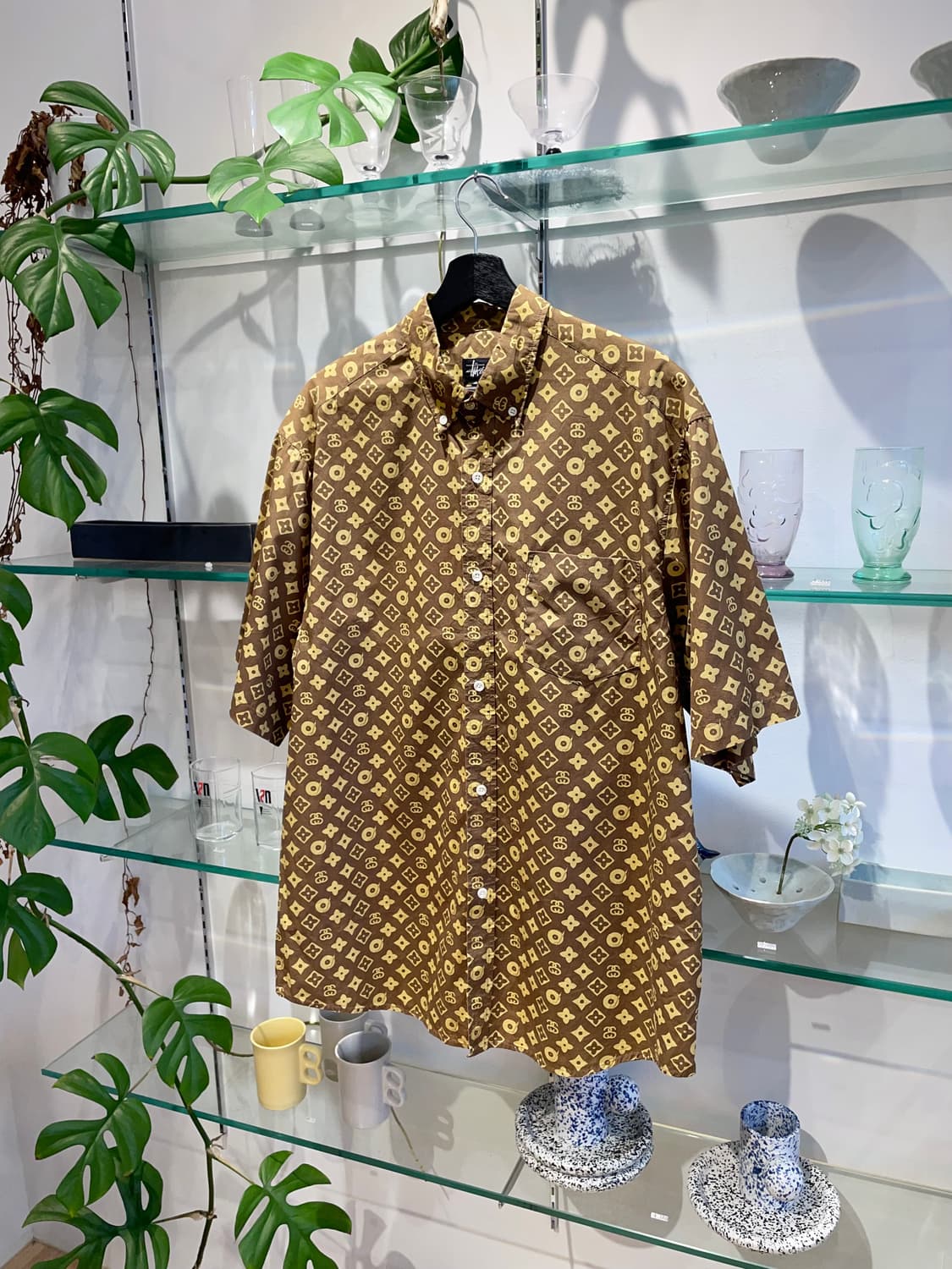 스투시 monogram shirt 상품이미지4