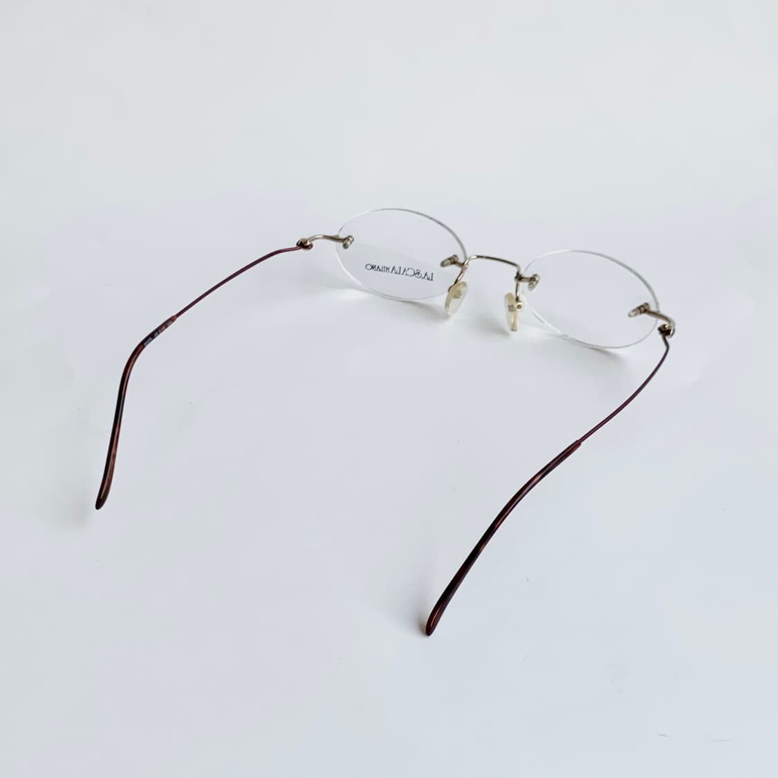 [픽키-726] 데드스탁 무테 라운드 템플 포인트 경량 빈티지안경 상품이미지4