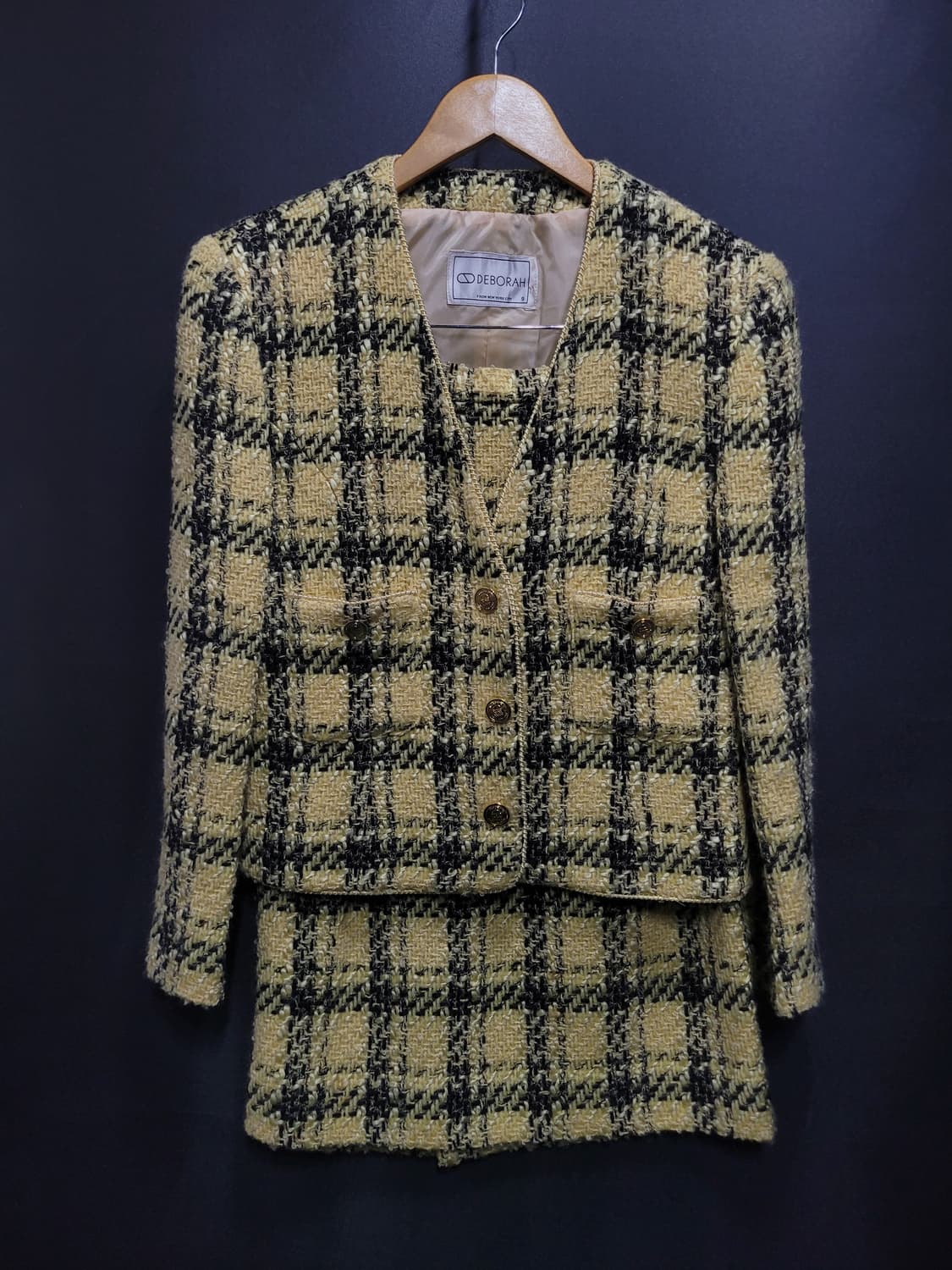 DEBORAH 수입 빈티지 트위드 셋업 상품이미지1