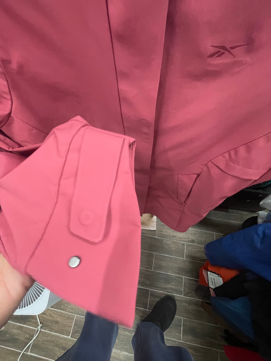 리복 후드 바람막이 버건디s거의새상품  상품이미지2