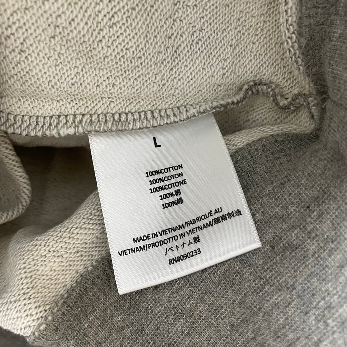 피어오브갓 에센셜/ 체스트 로고 폴로 티셔츠 헤더 오트밀/ L 상품이미지6