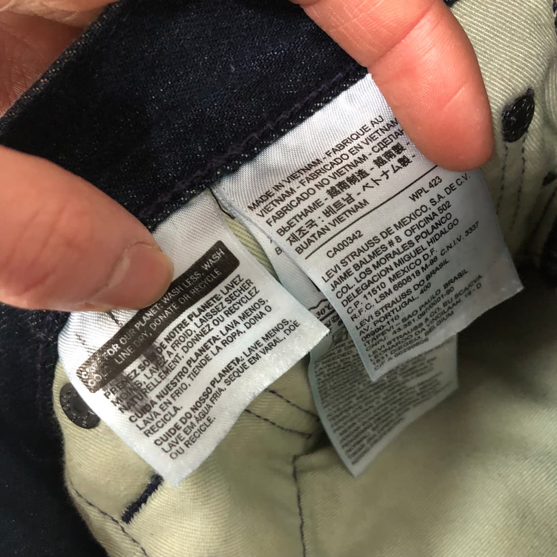 리바이스 504 워시드 데님팬츠 상품이미지8