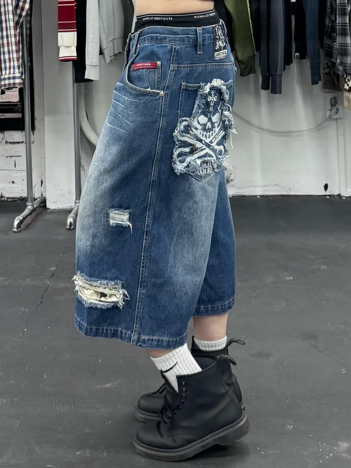 도그타운 스컬패치 데님팬츠 상품이미지4