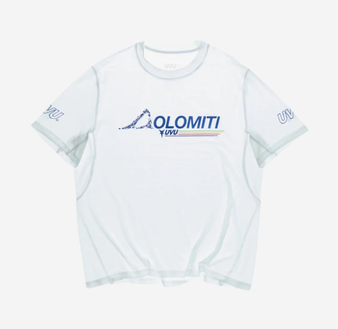 (S~XL/사이즈문의) UVU 돌로미티 숏슬리브 러닝 탑 화이트 상품이미지1