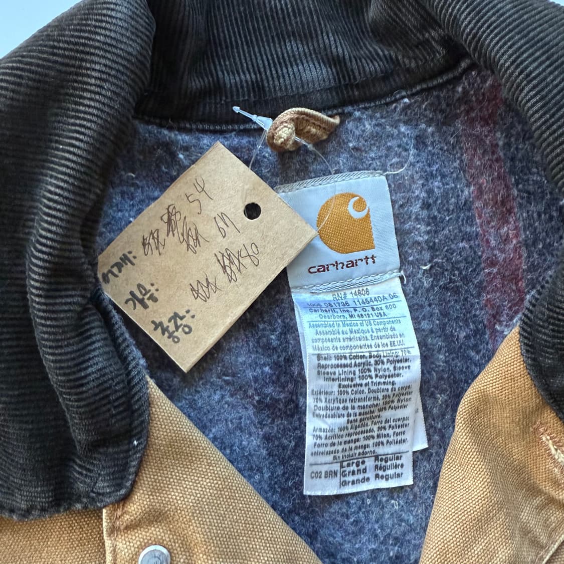 00s 칼하트 덕캔버스 초어 자켓  상품이미지9