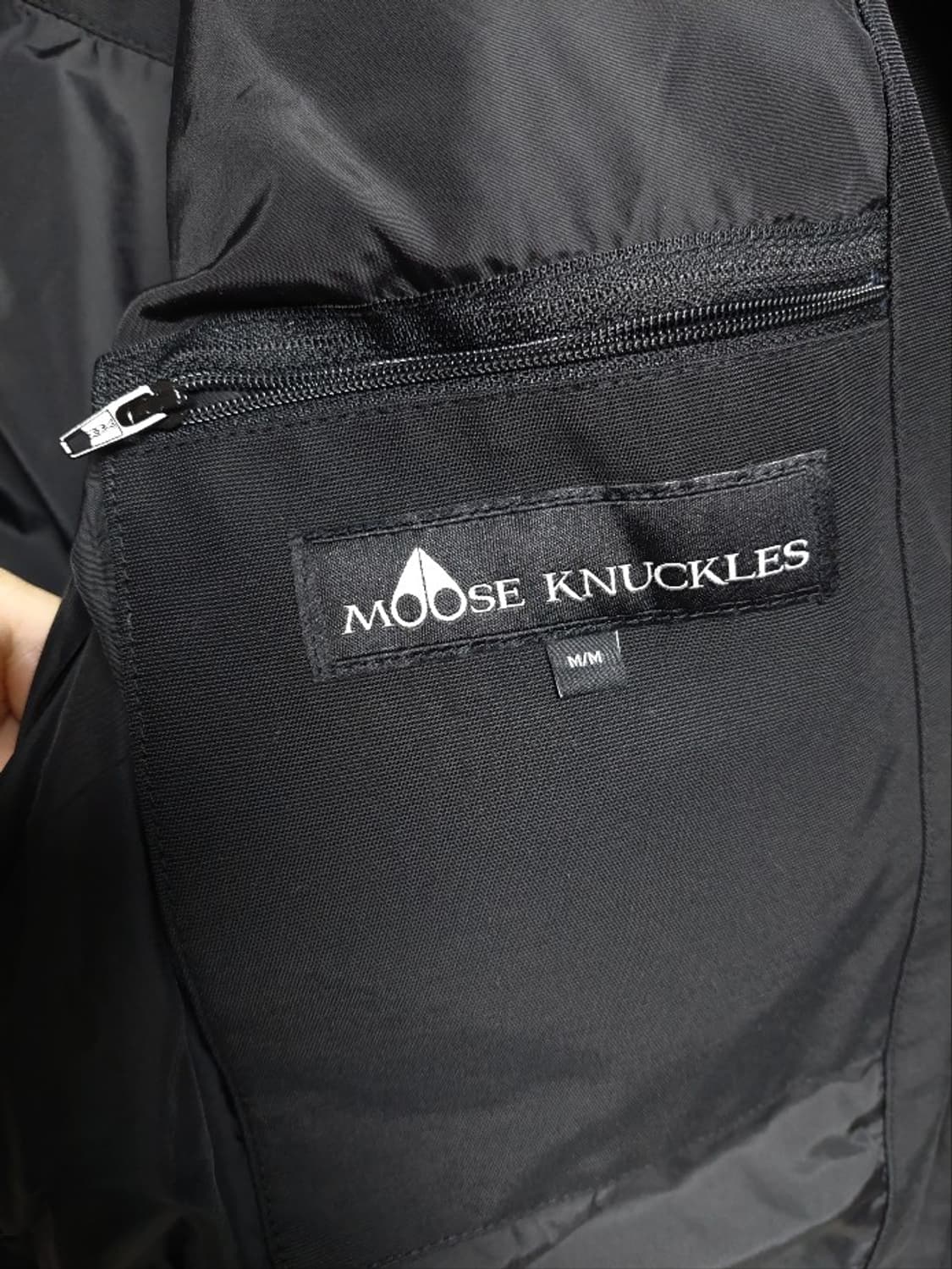 무스너클 쓰리쿼터 블랙 상태최상 패딩 m 상품이미지10