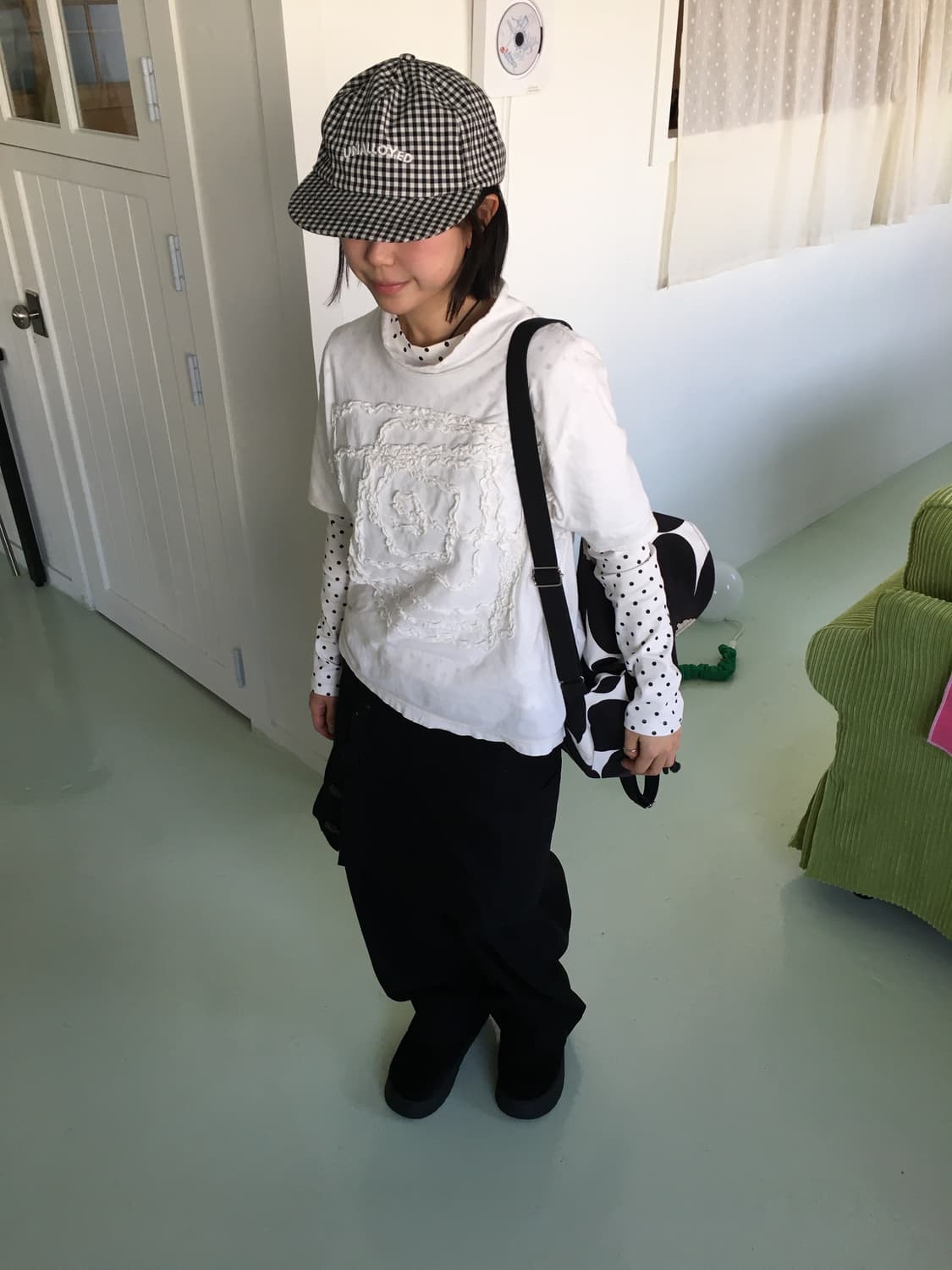 Sunao kuwahara black button skirt 상품이미지3