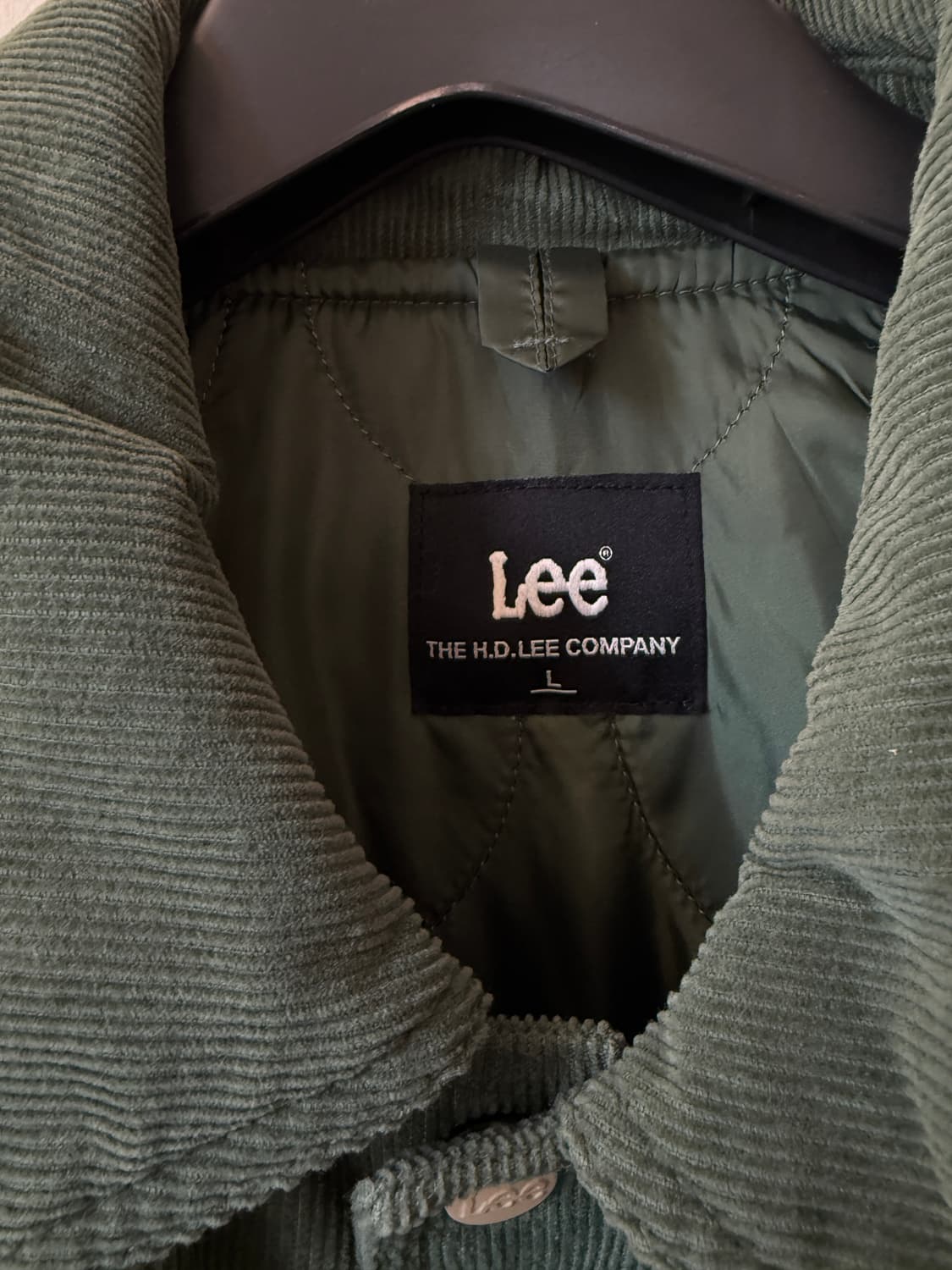 Lee 리 코듀로이 바시티 그린 L 상품이미지4