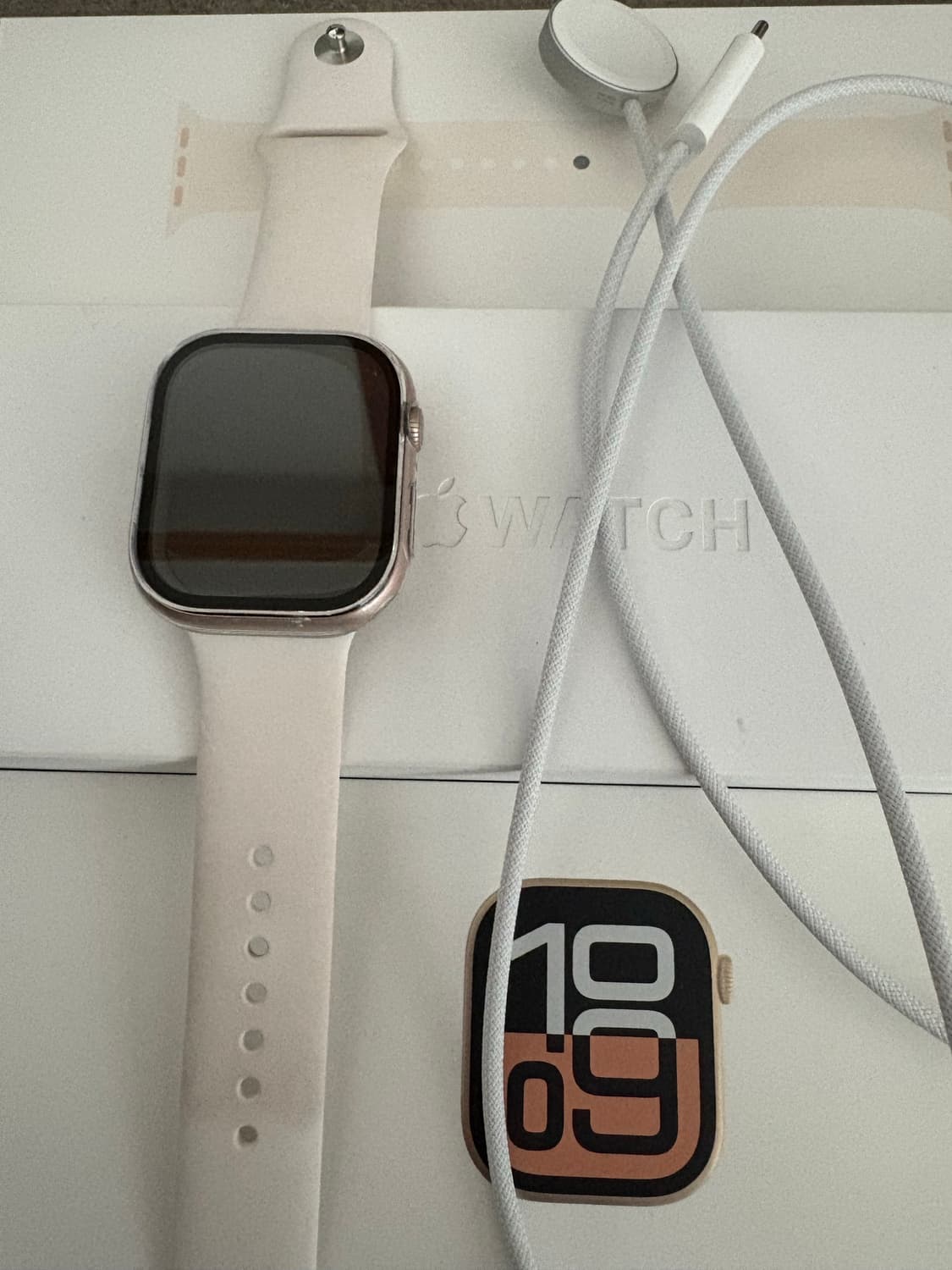 애플워치10 46mm 로즈골드 셀룰러+gps 상품이미지1