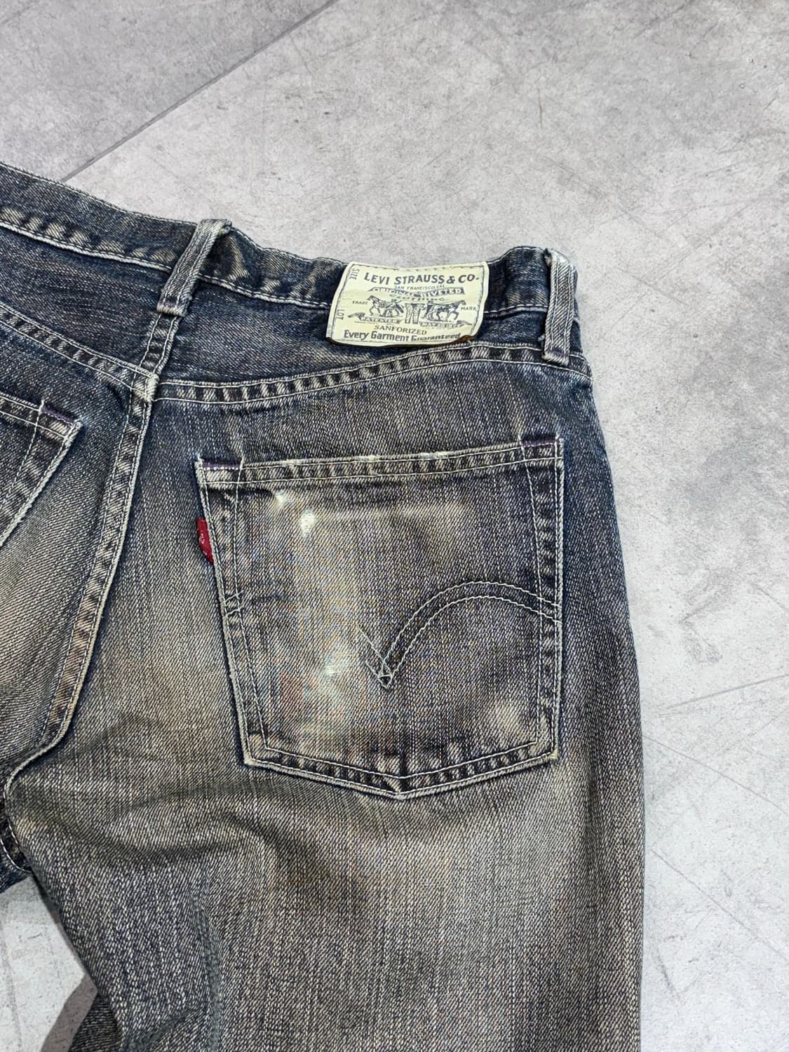 리바이스 빈티지 워싱 데미지 데님 팬츠 바지  상품이미지8