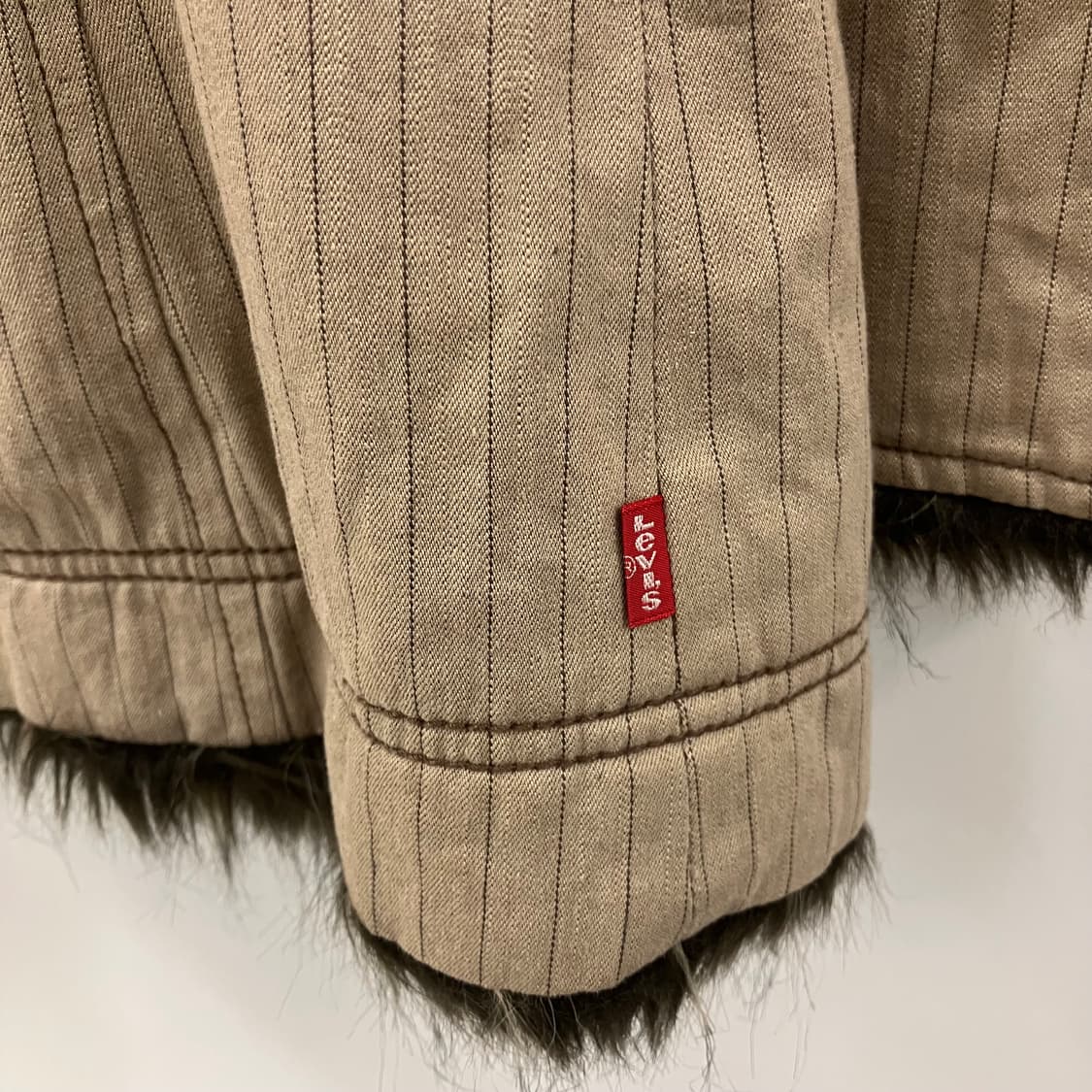 리바이스 퍼 트리밍 코트 자켓 M 상품이미지5