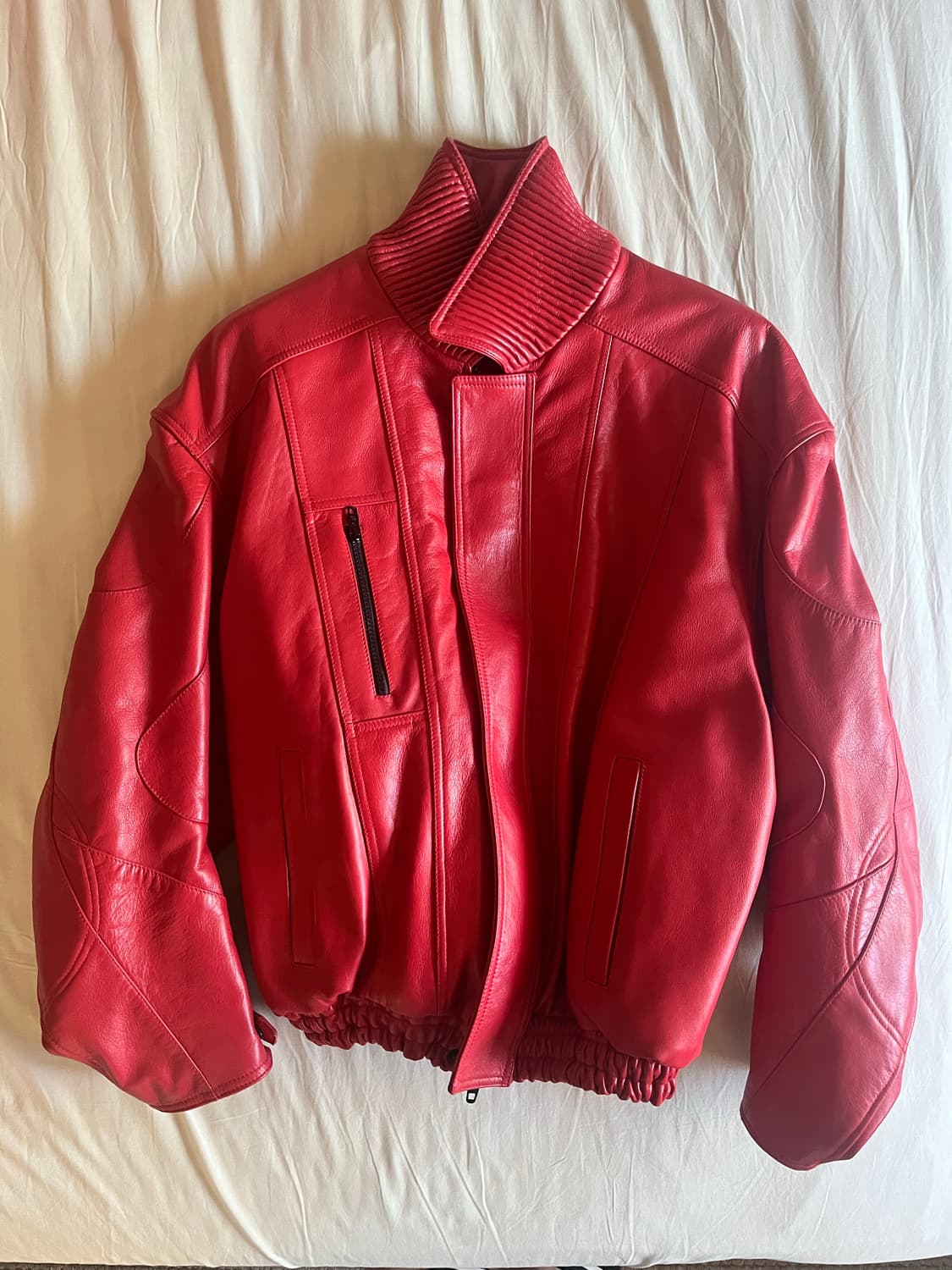 발렌시아가 FW19 BB 로고 biker leather Jacket 상품이미지3