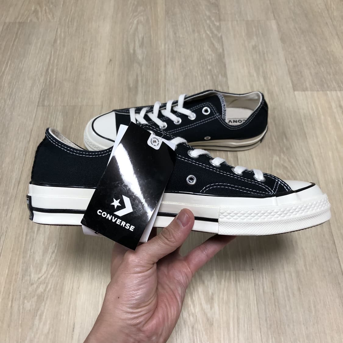 (255) 새상품 컨버스 CONVERSE 70's 척테일러 로우 블랙 상품이미지6