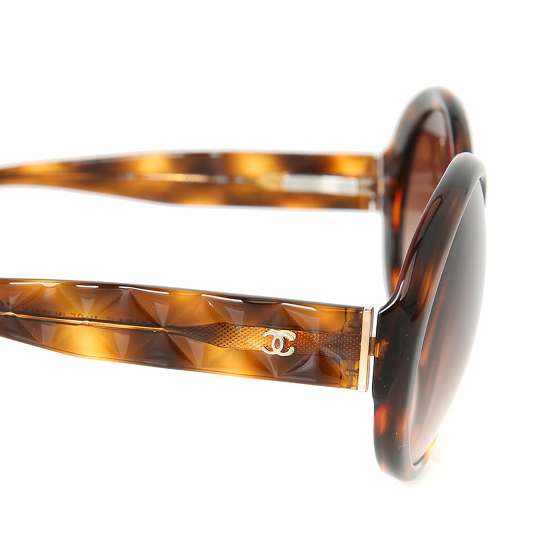 샤넬 퀼팅 선글라스 브라운 라운드 하바나 선글 5120 상품이미지8