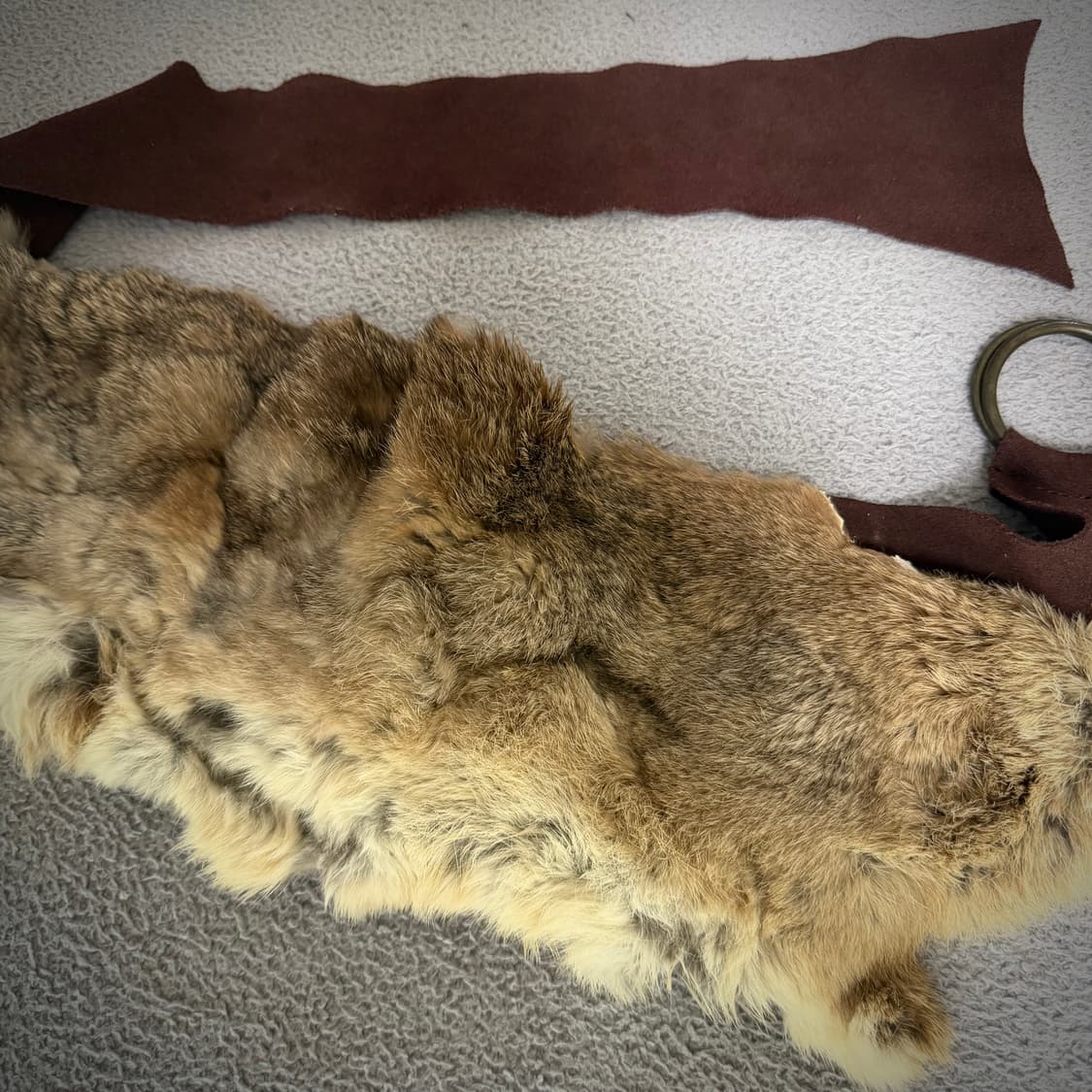 Goa rabbit fur belt 상품이미지2