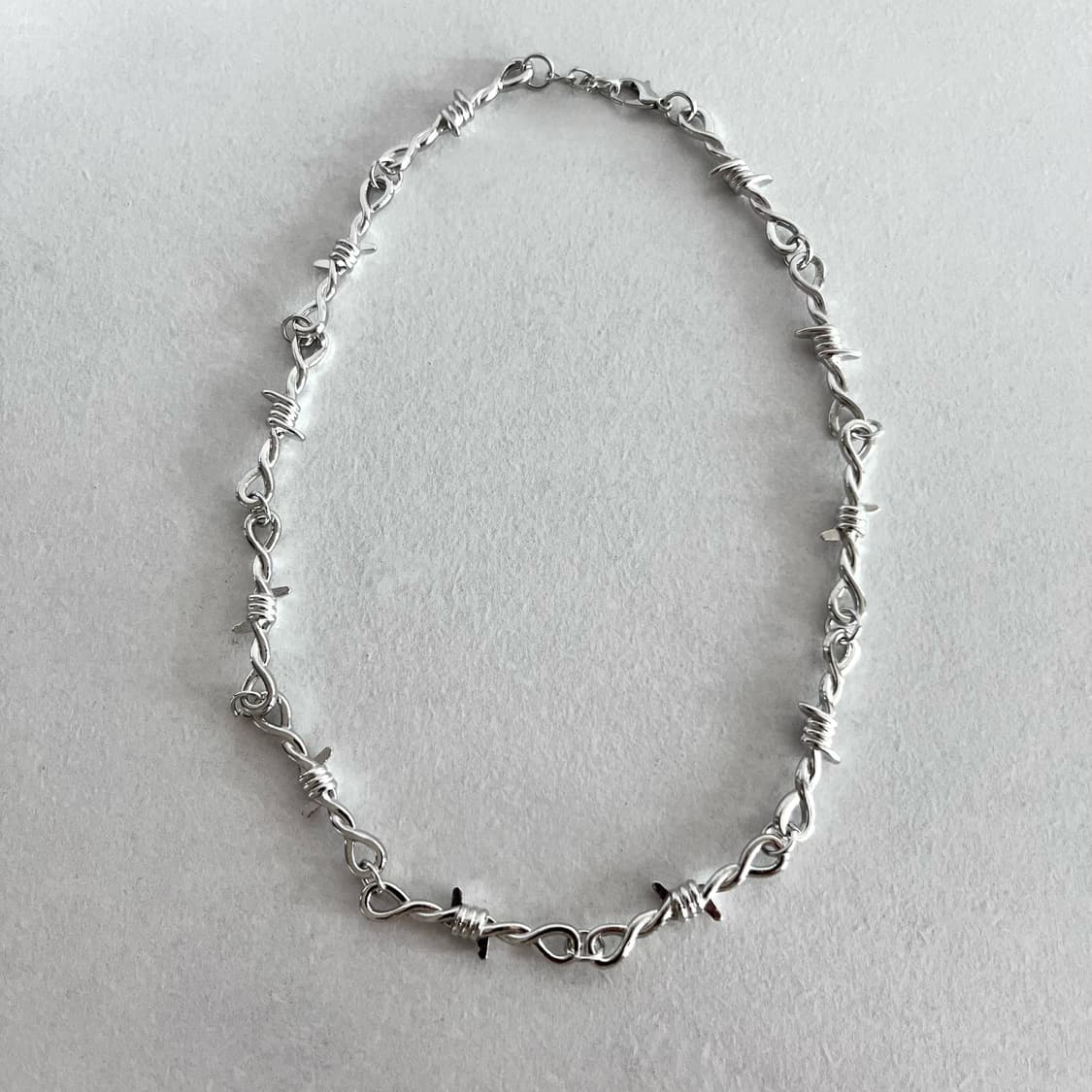 바버드 브로치 체인 목걸이 상품이미지1