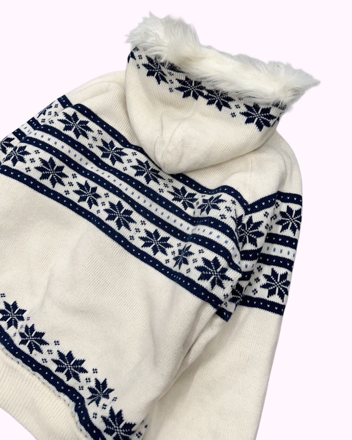 snow fur hood knit jacket 상품이미지6