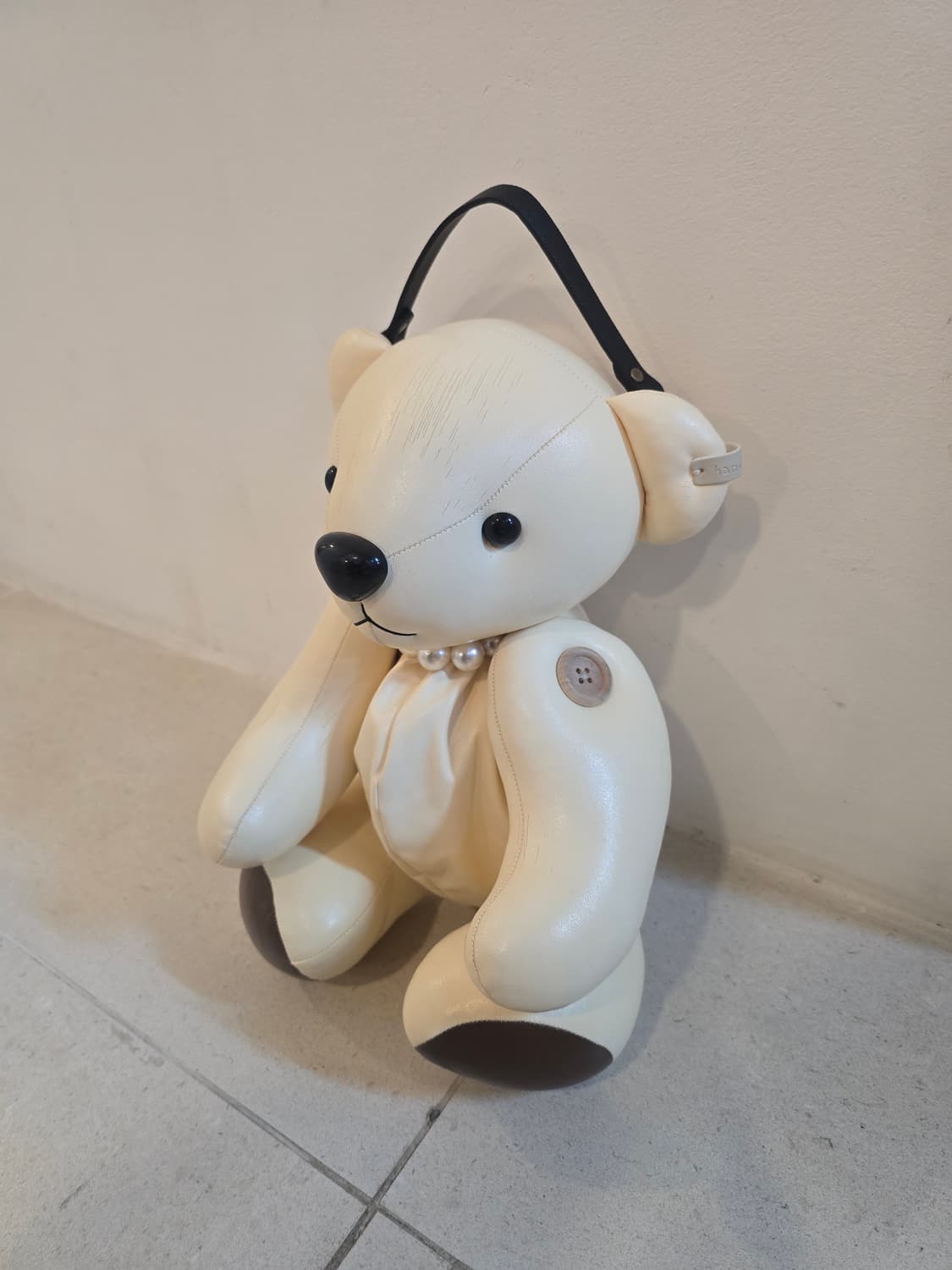 곰돌이 레더토트백 상품이미지2