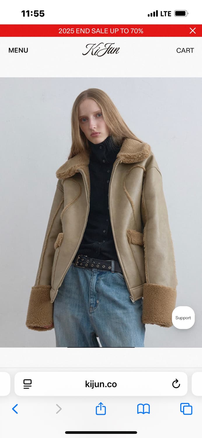 Kijun 셔링자켓 상품이미지1