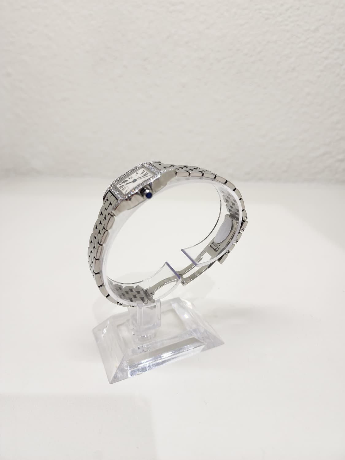 까르띠에 산토스 드모아젤 다이아베젤(애프터) 스틸 쿼츠 20mm 2698 상품이미지3