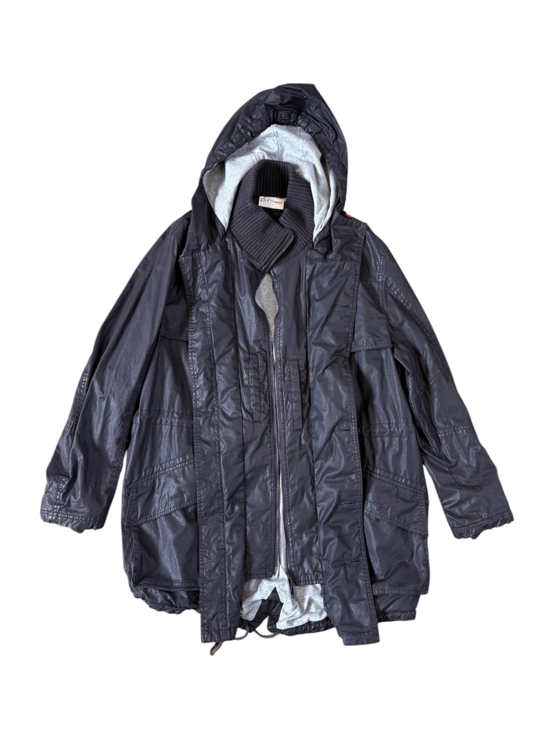 pure DKNY hooded layered coat 상품이미지3