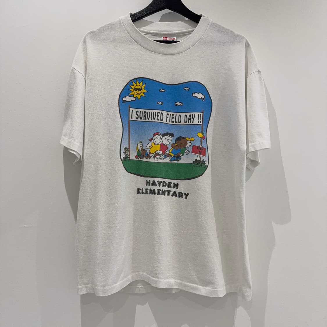 90s 헤인즈 싱글 스티치 반팔 티셔츠 상품이미지1