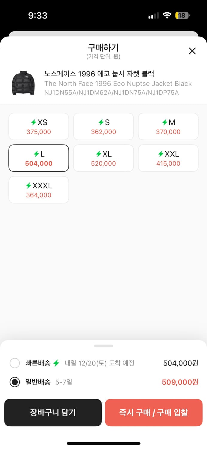 노스페이스 1996 눕시 L 상품이미지2