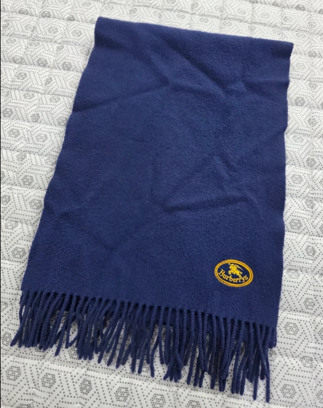 버버리 램스울 머플러 네이비 상품이미지6
