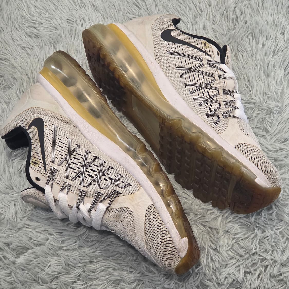 2w-2:나이키 에어맥스 2015 화이트-블랙 24cm 상품이미지7