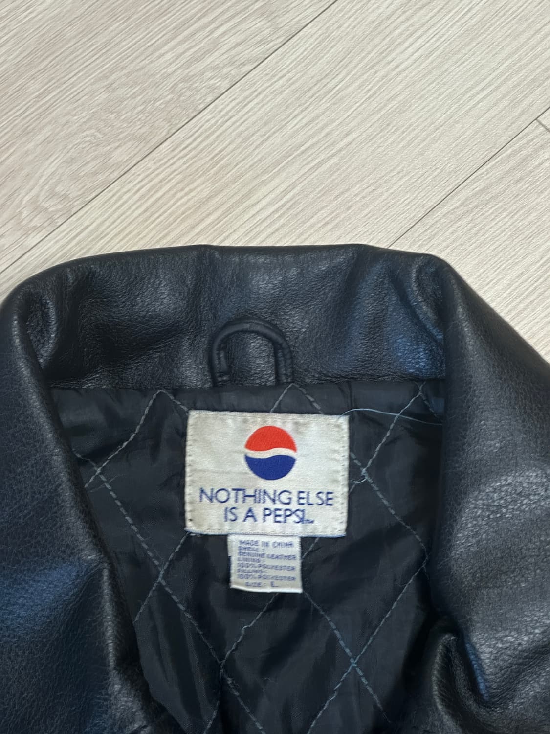 90s PEPSI 레더 자켓 (L) 상품이미지2