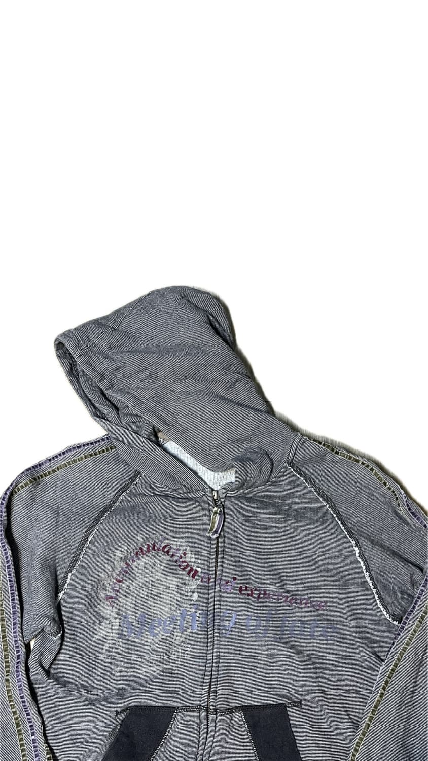 그런지 그레이 후드집업 상품이미지3