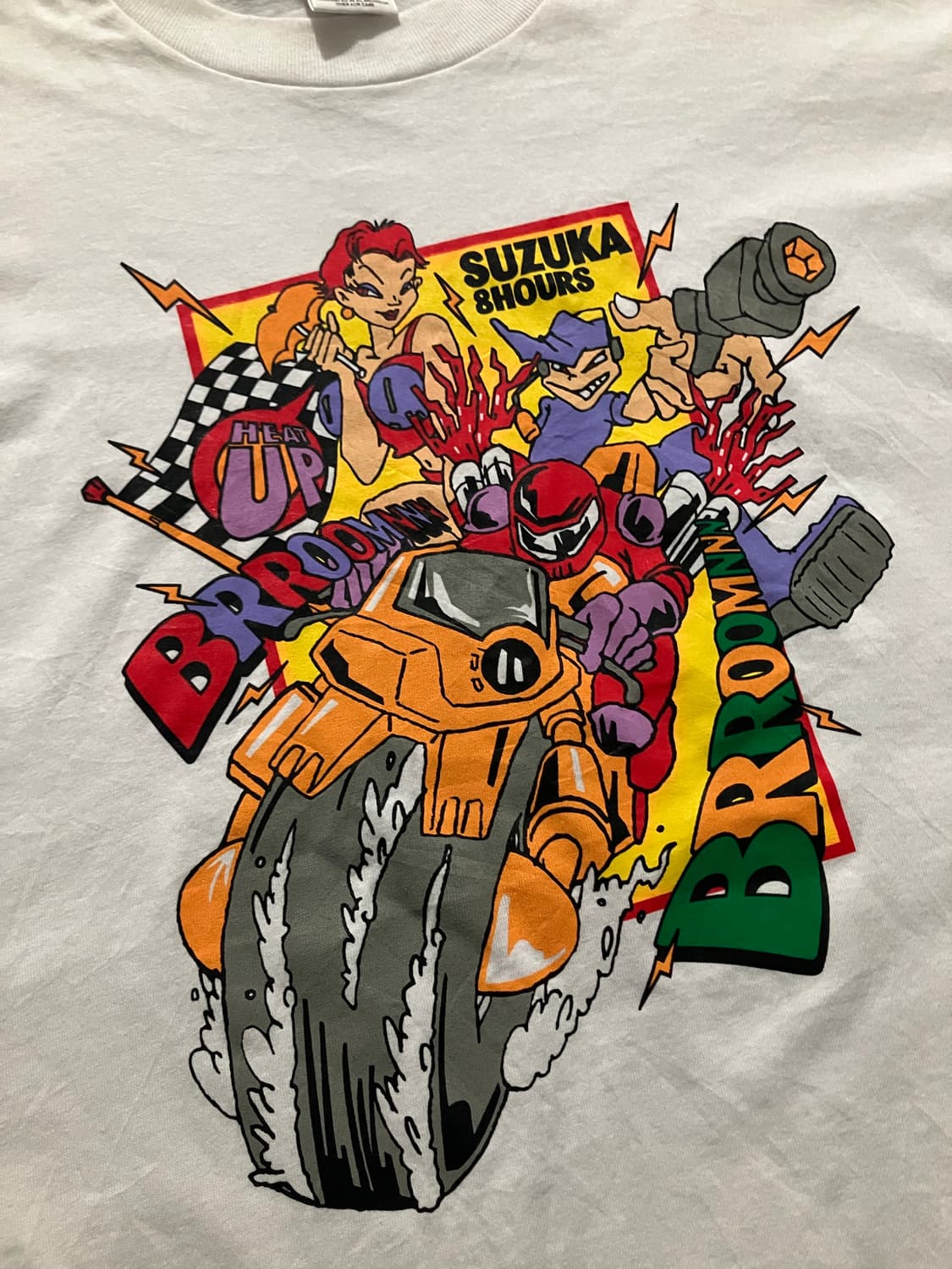 90s 빈티지 Suzuka 8 Hours 모터사이클 싱글 스티치 티셔츠 상품이미지3