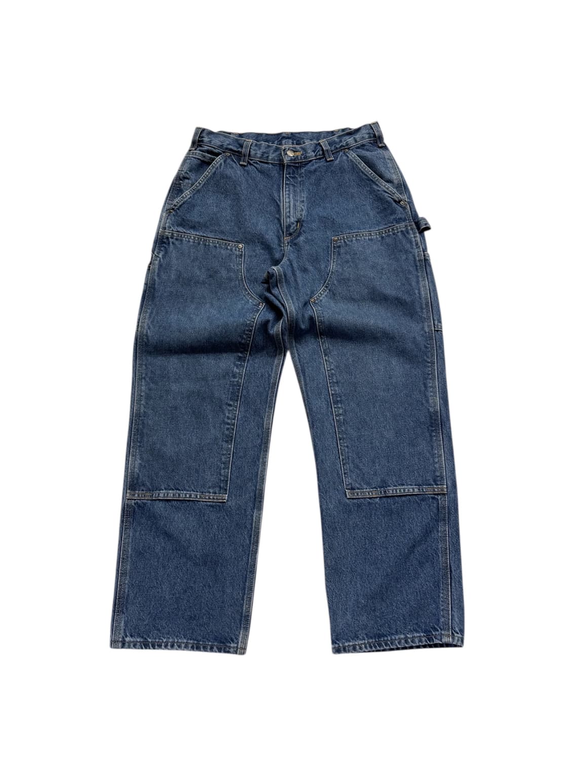 칼하트 B73 DST 데님 더블니 워크팬츠 상품이미지1