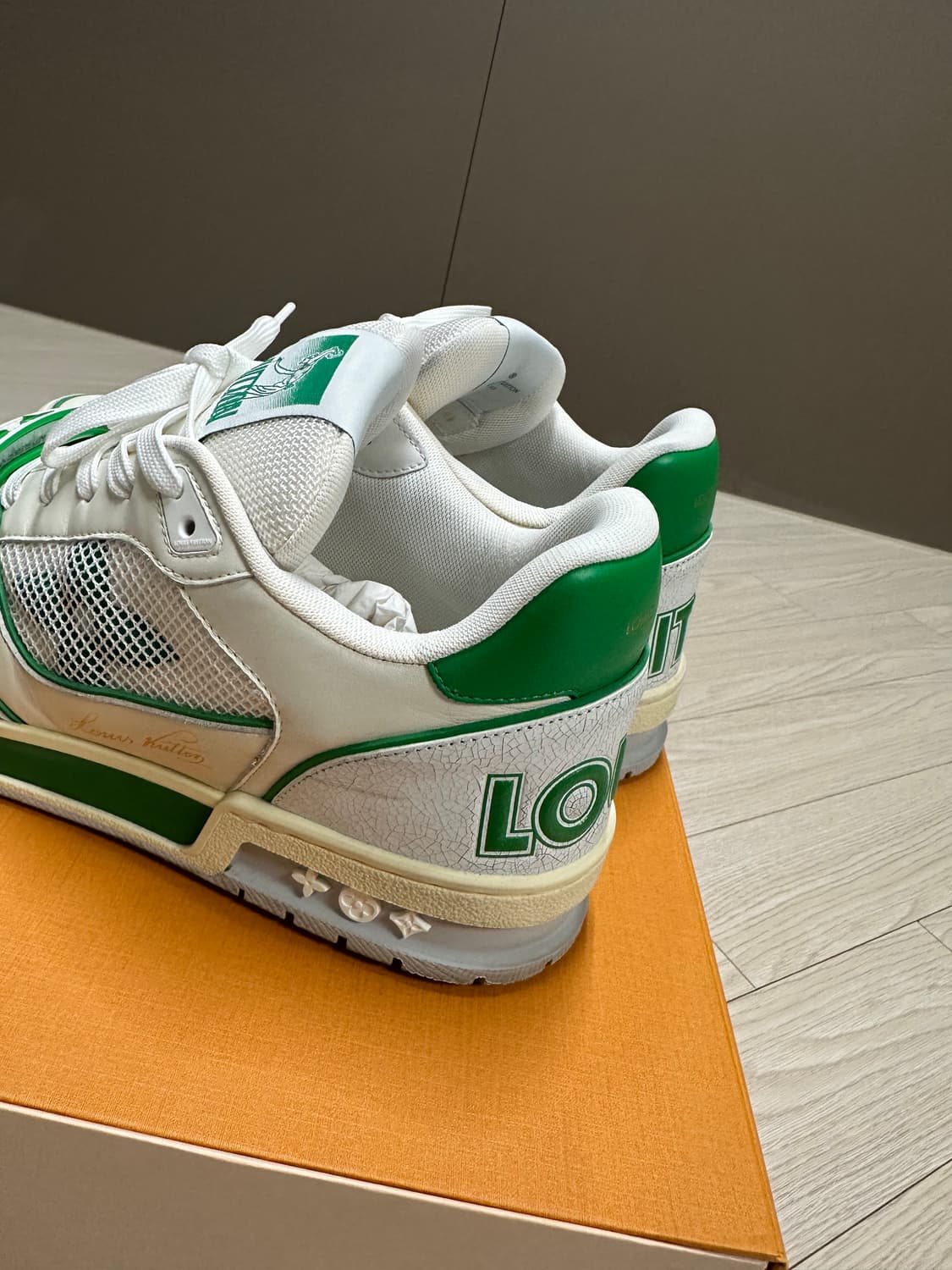 루이비통 버질아블로 그린 트레이너  8 1/2  상품이미지5