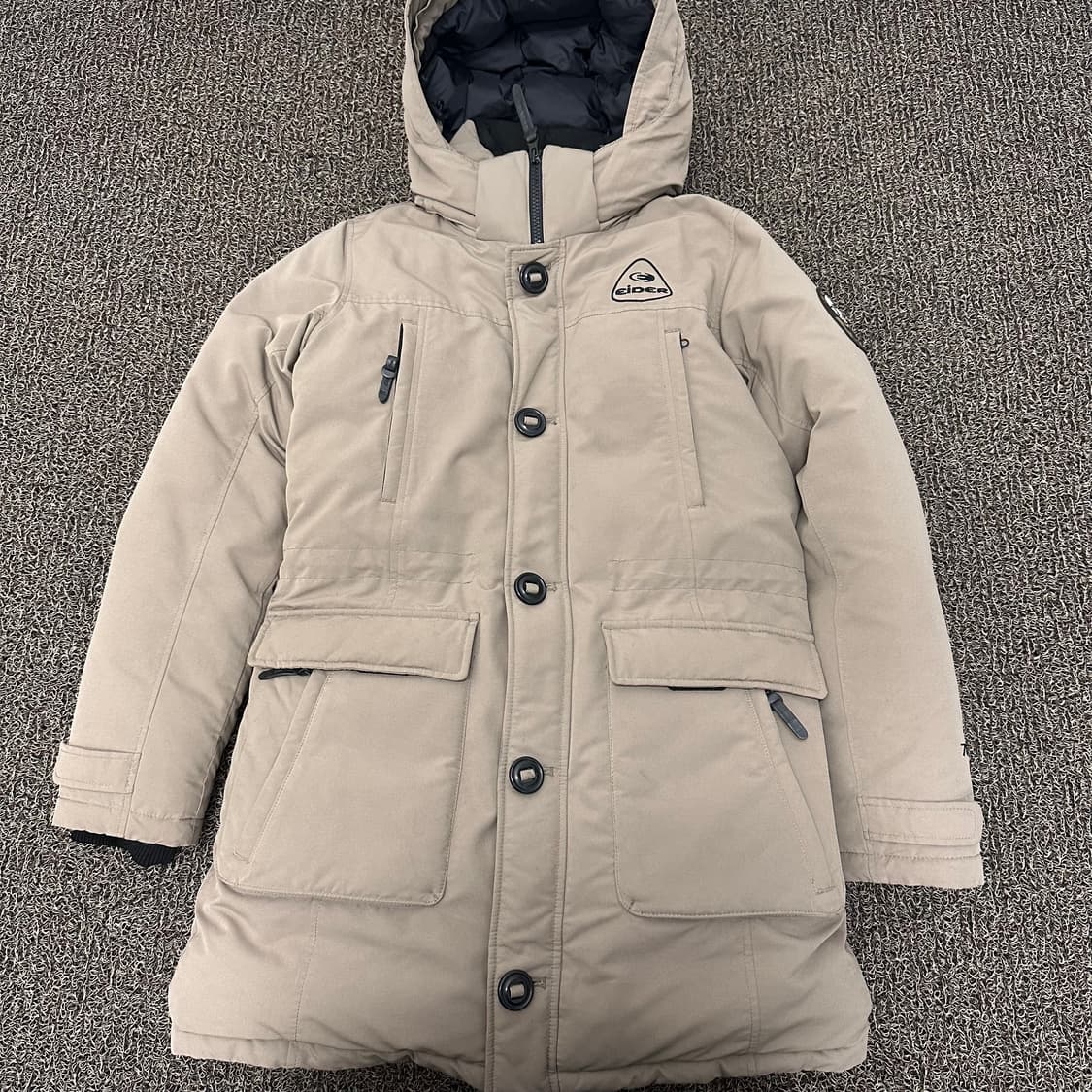 아이더 여성 덕다운 롱 패딩 야상 점퍼 S 상품이미지1