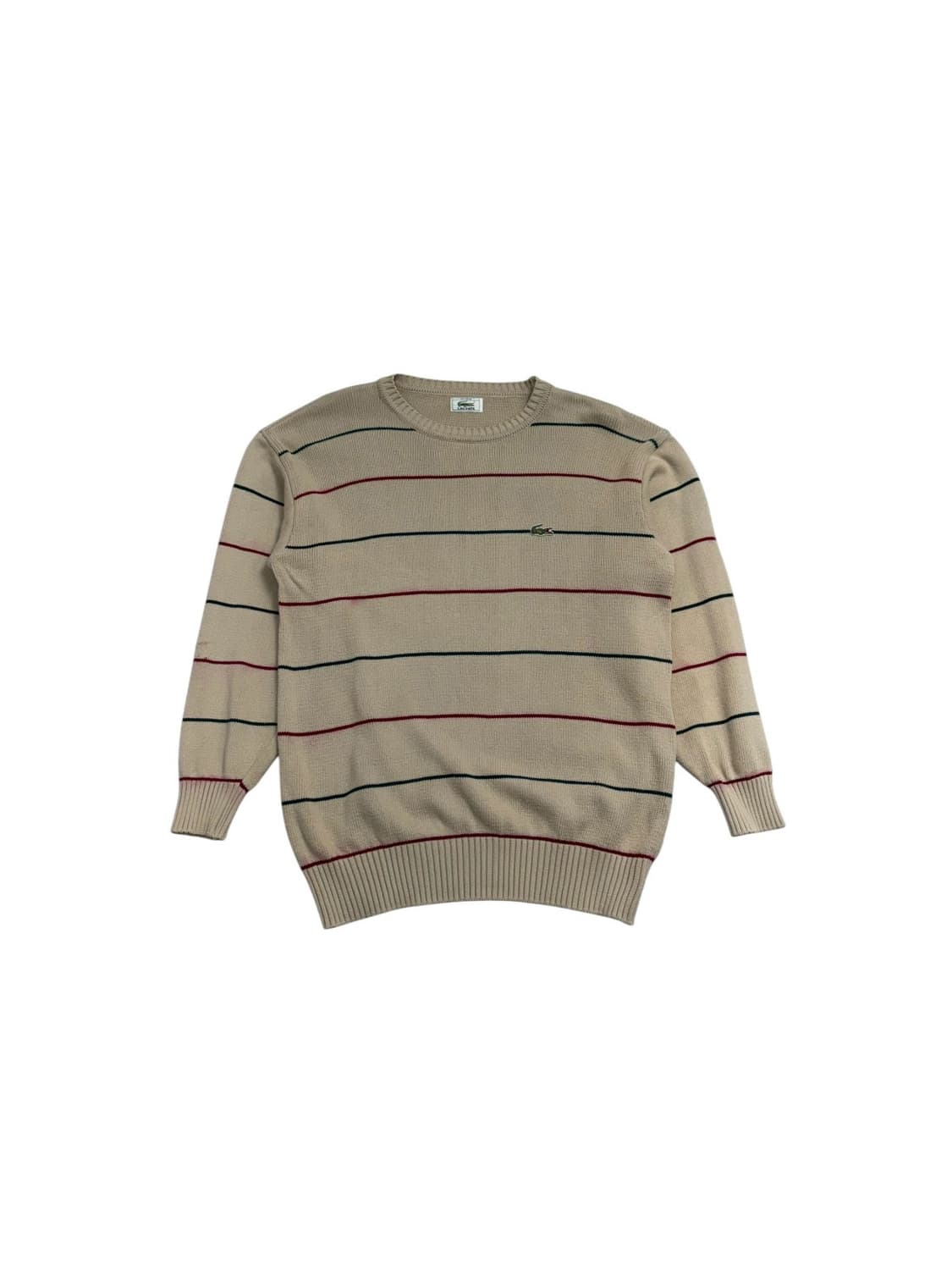 라코스테 스트라이프 니트 베이지 상품이미지1