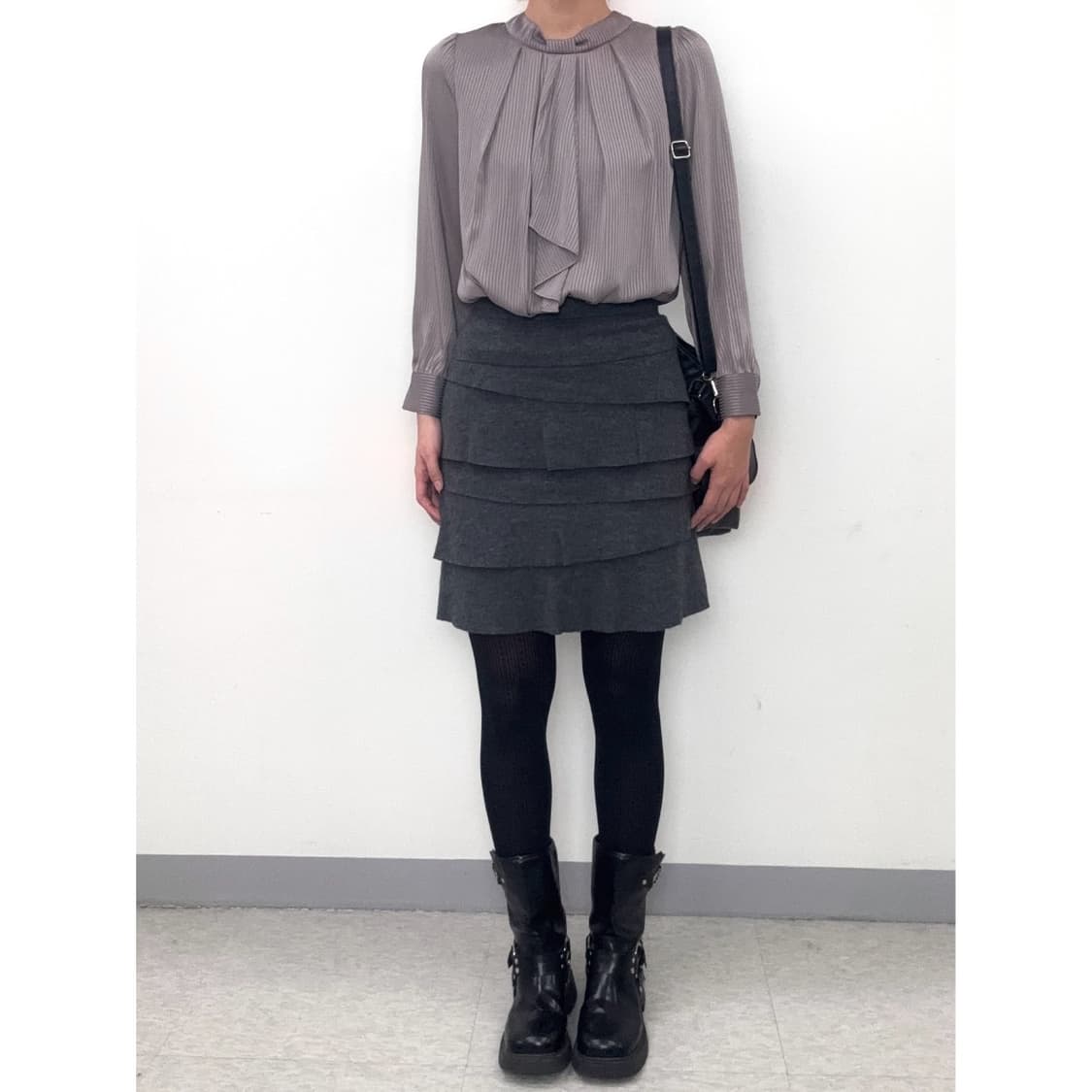 빈티지 브라운 블라우스 상품이미지2