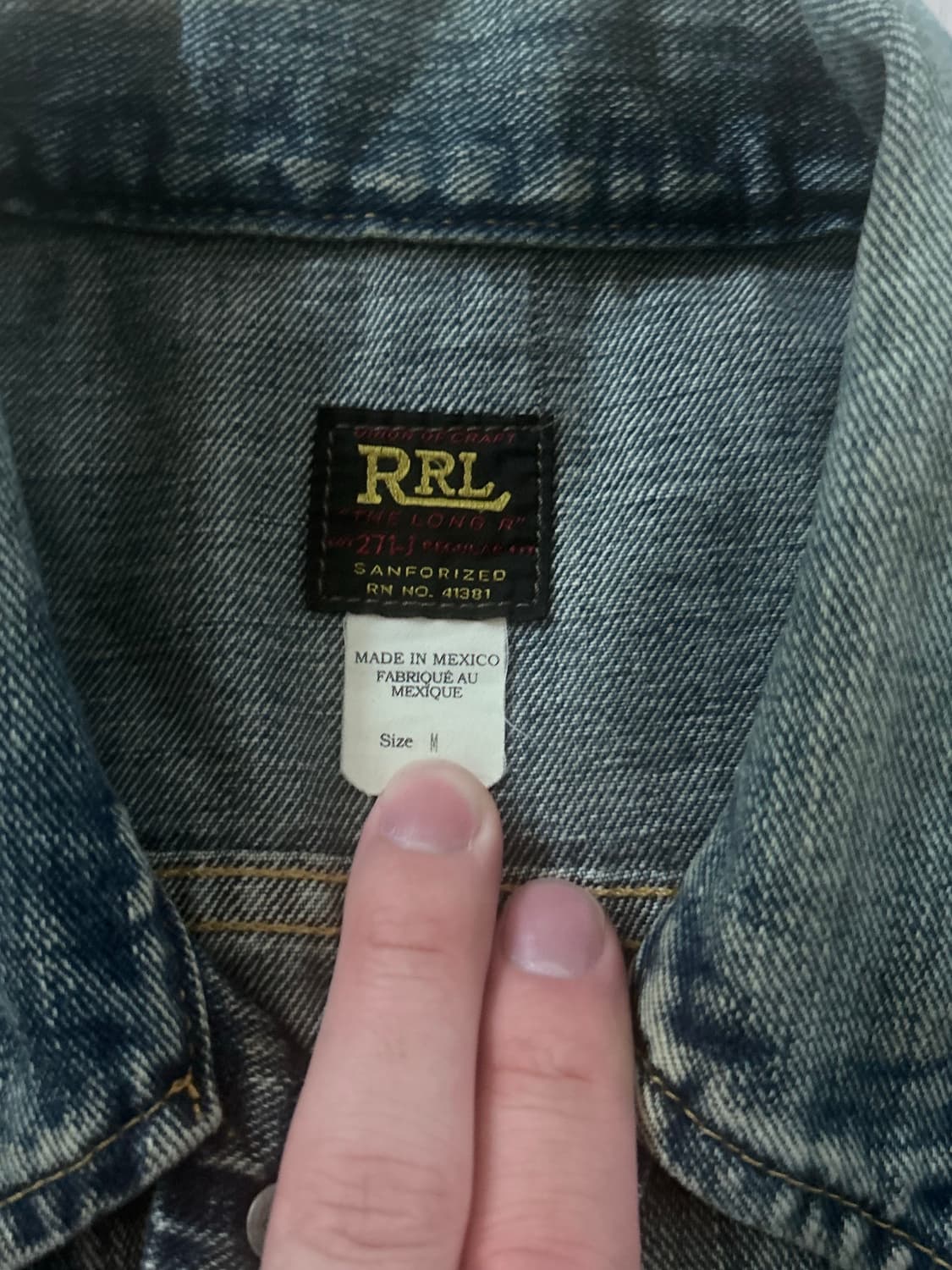 RRL lot 271 리랜드 데님 자켓 M 상품이미지2