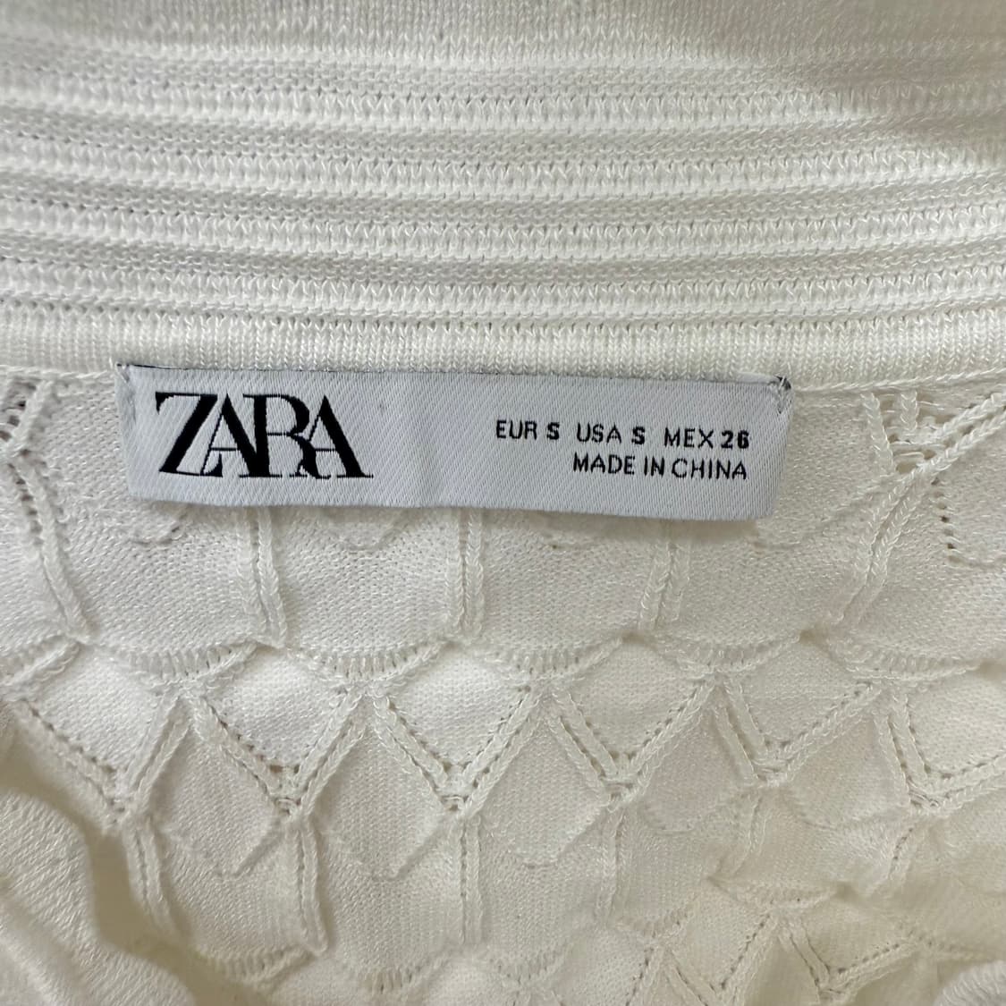 ZARA 반팔 니트 블라우스 상품이미지2
